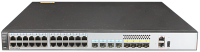 Коммутатор Huawei S5720-28P-SI-AC (24x10/100/1000BASE-T ports, 4 of which are 10/100/1000BASE-T+SFP combo ports, 4xGE SFP ports, 1xAC power supply)