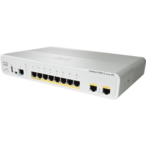 Коммутатор Cisco WS-C2960C-8PC-L (8 портов, PoE)