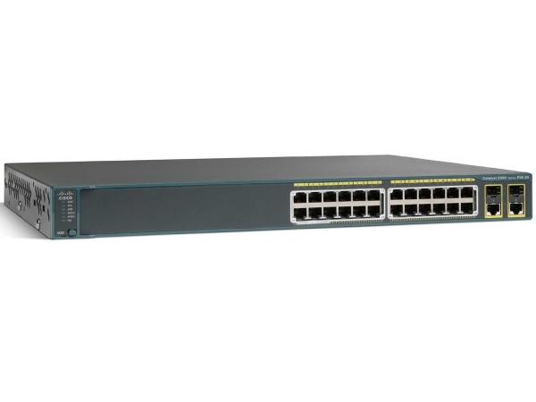 Коммутатор Cisco WS-C2960R+24PC-L (24 порта, PoE)