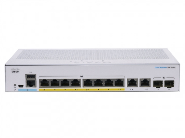 Коммутатор Cisco CBS350-8FP-2G-EU 